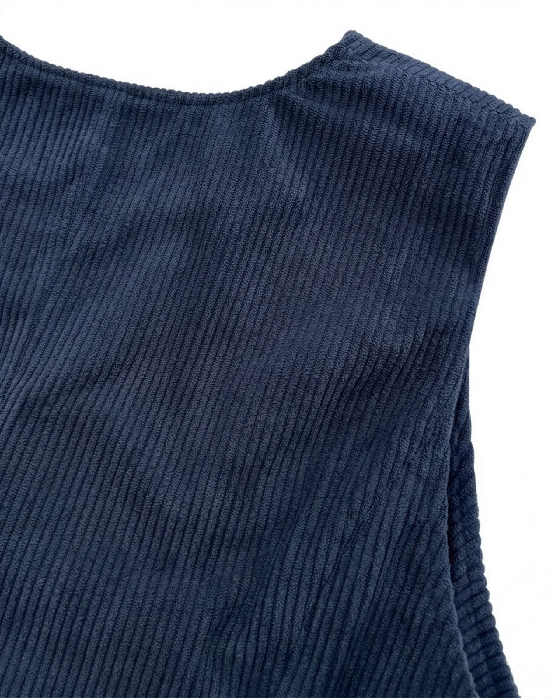 Męska Kamizelka Sztruksowa z Kieszeniami | Julian – Granatowy